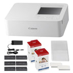 Canon SELPHY CP1500 Compact Photo Printer | Black with KP-108IN Color Ink and Paper Set (2 Items)