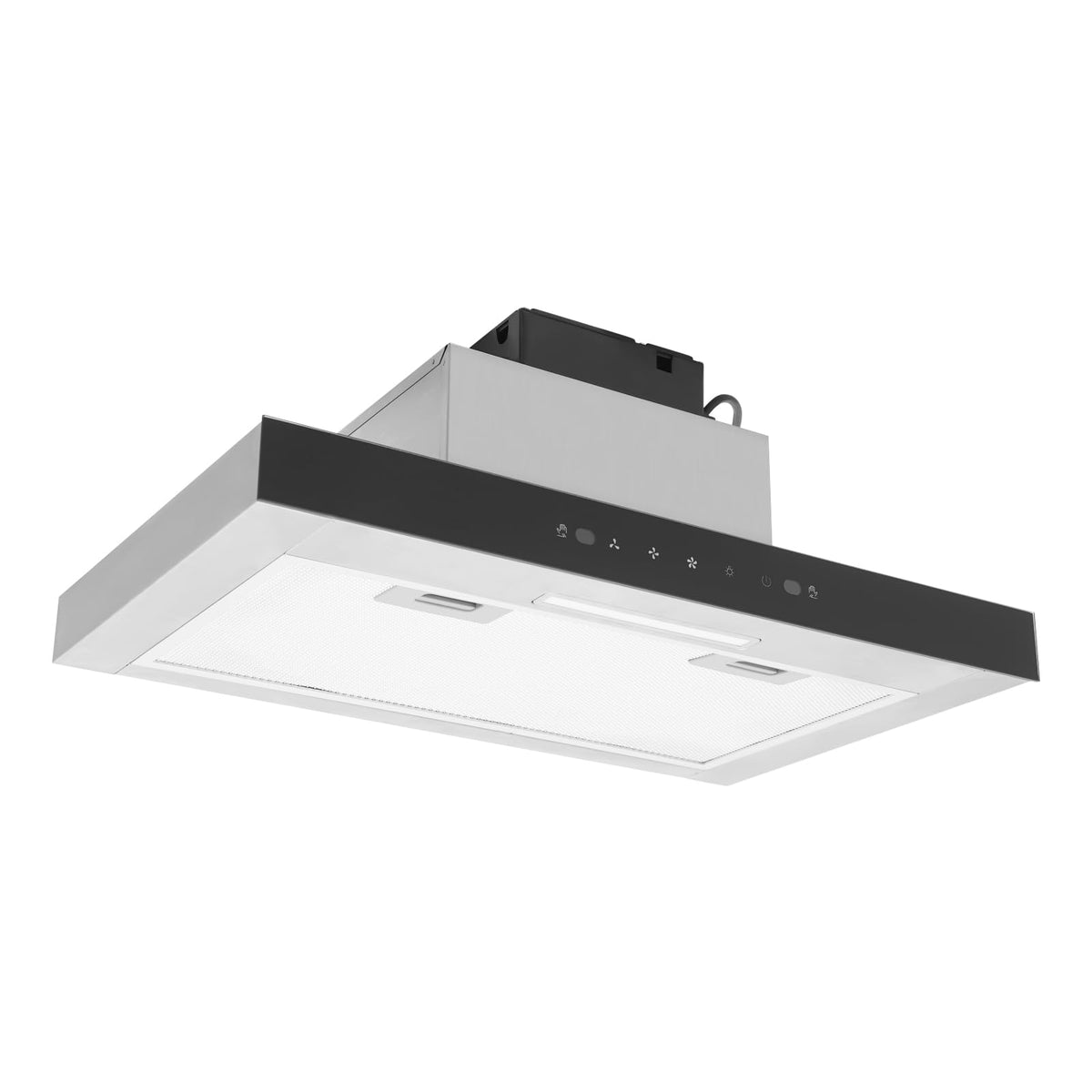 30In Under Cabinet Range Hood 900CFM Black Ducted/Ductless Range Hoods Kitchen Stove Vent Hood for Kitchen Stainless Steel Range Hoods,3-speed Fan,Touch Control/Gesture Sensing (900CFM 30in)