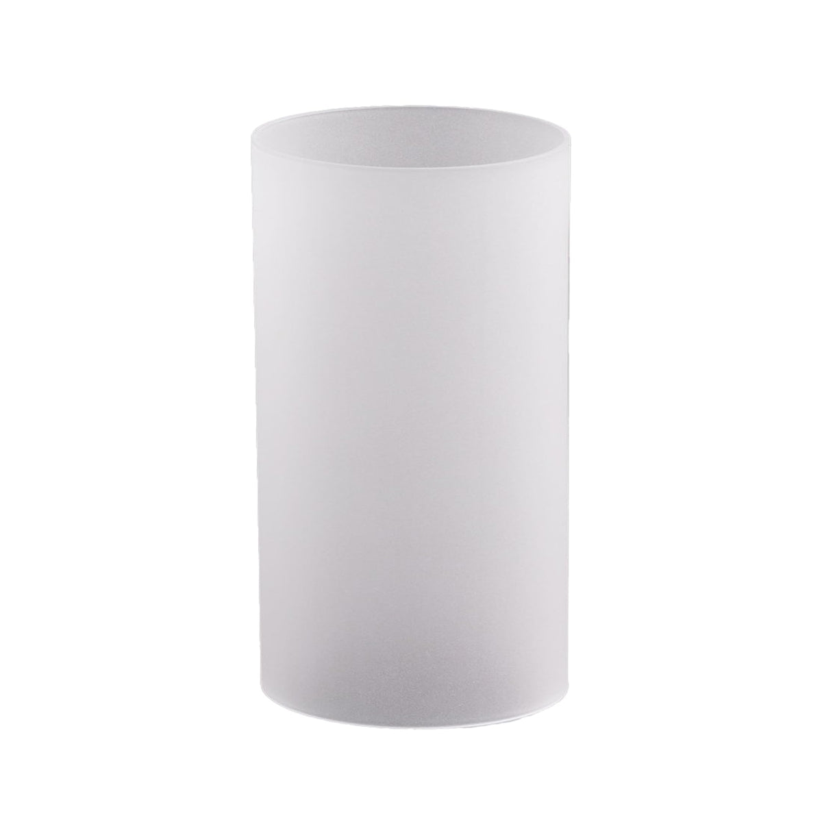WGVI Hurricane Candle Holder Sleeve, W: 2.5", Ht: 14", Frosted Glass Cylinder Open Both Ends, Chimney Tube Shade, 12 Piece
