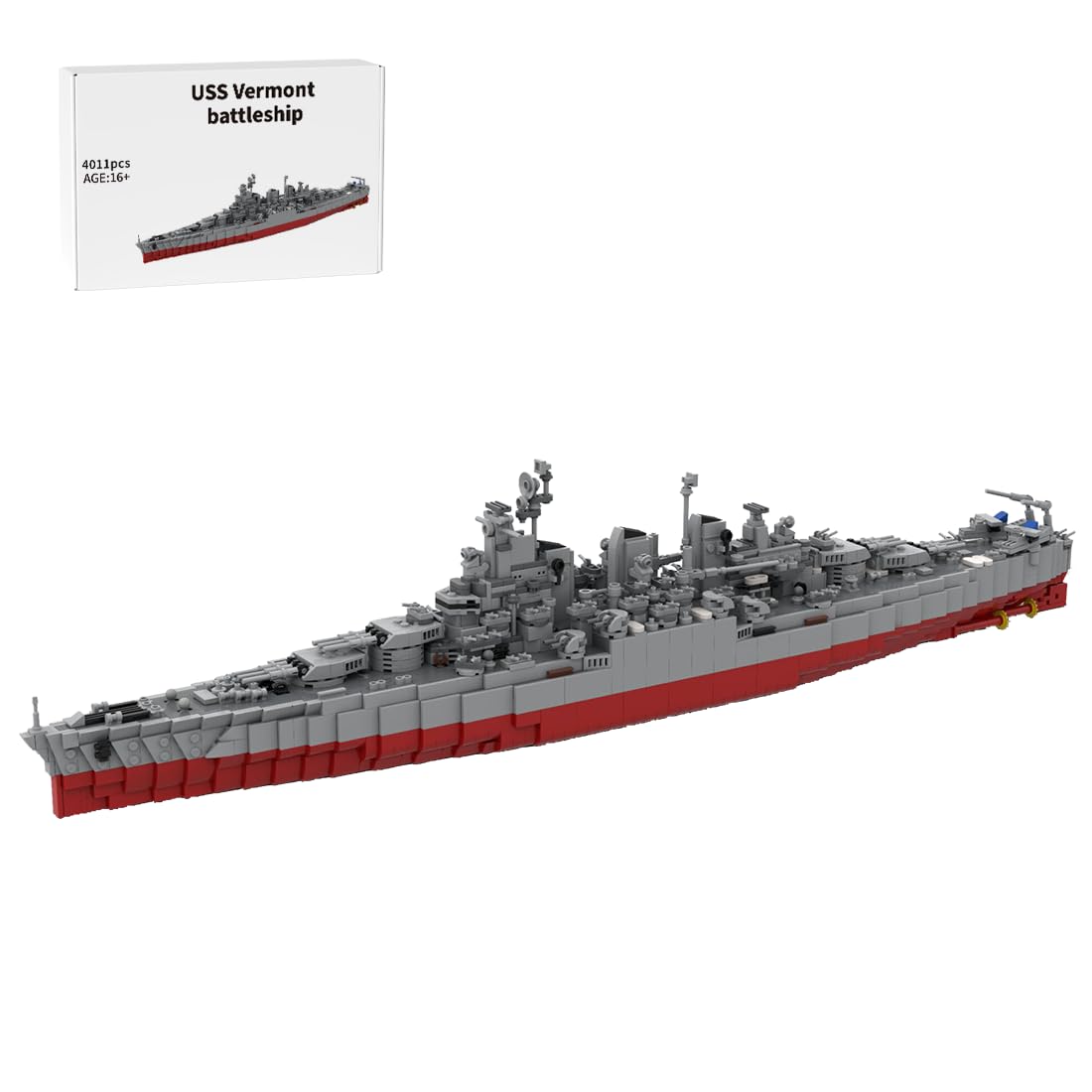 Musashi Battleship Military Building Blocks Set, Collectible Japanese Navy Battleship Model to Build and Display, Gift Ideal for Military Enthusiasts, G-60429-7 (1508PCS)