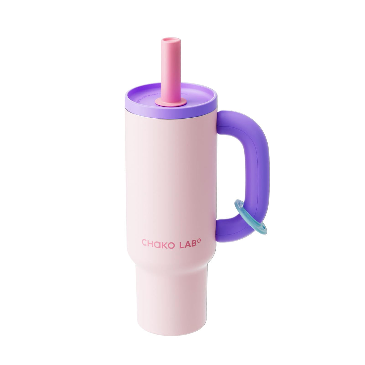 CHAKO LAB BaWang Insulated Tumbler | Tumbler with Handle and Straw 33oz | Cup Holder Friendly for Travel | Leakproof Water Bottle | BPA-Free | Midnight