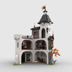 Medieval White Tower Building Kit, Medieval Modular Series Building Blocks Set (1213PCS)