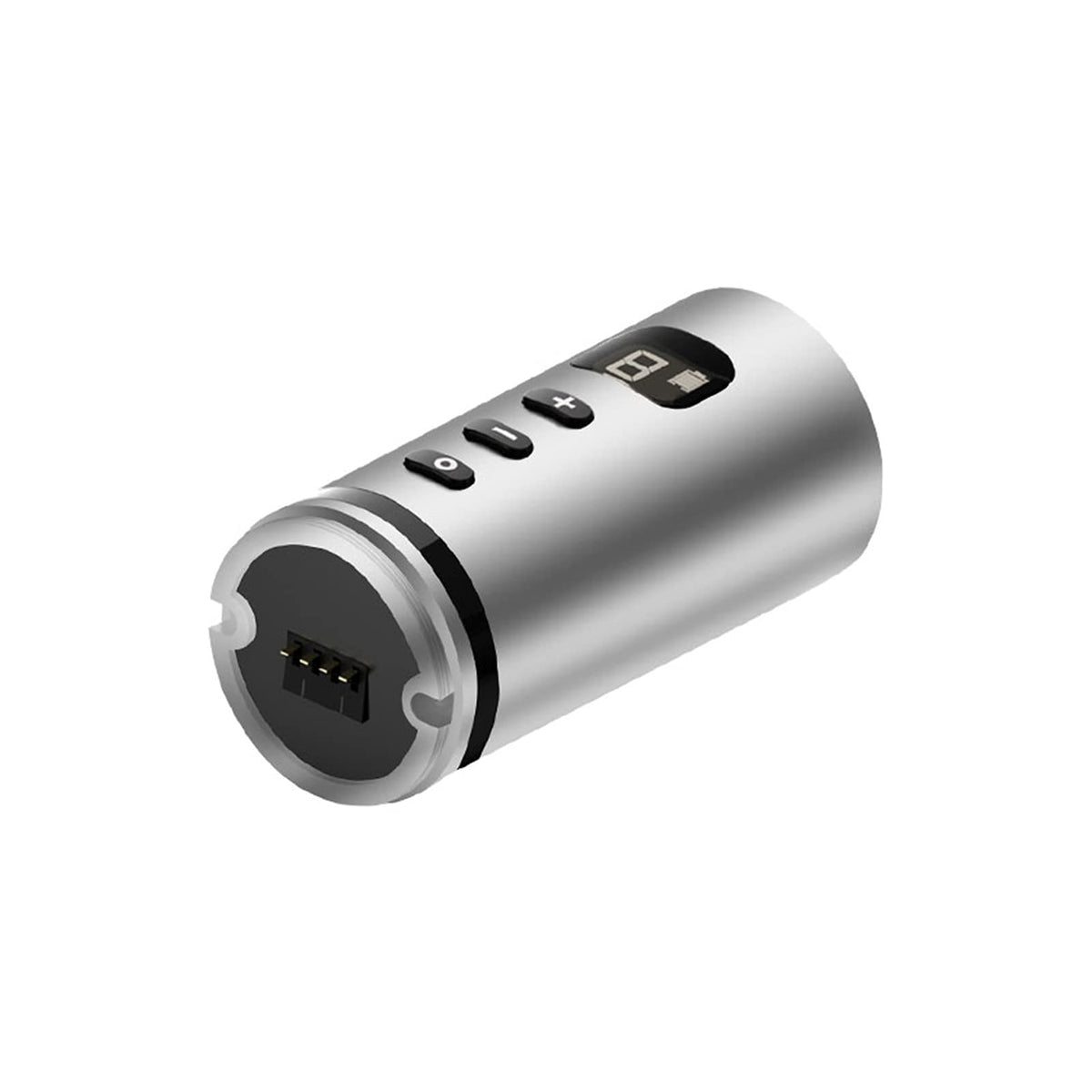 Wireless Rotary Tattoo Pen 1800mAh 3 Lithium Battery Rechargeable Tattoo Machine(Black with Silver)