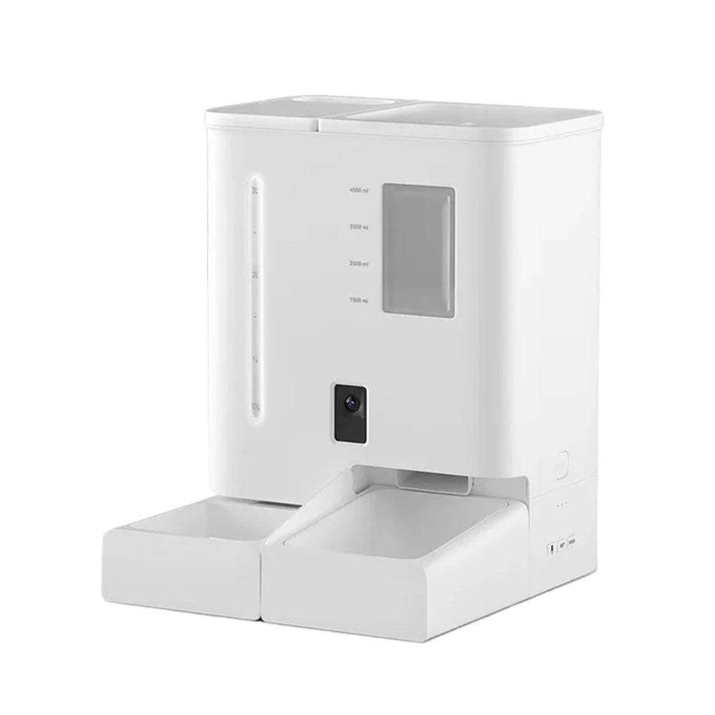 2-in-1 Pet Feeder Water Fountain with Camera