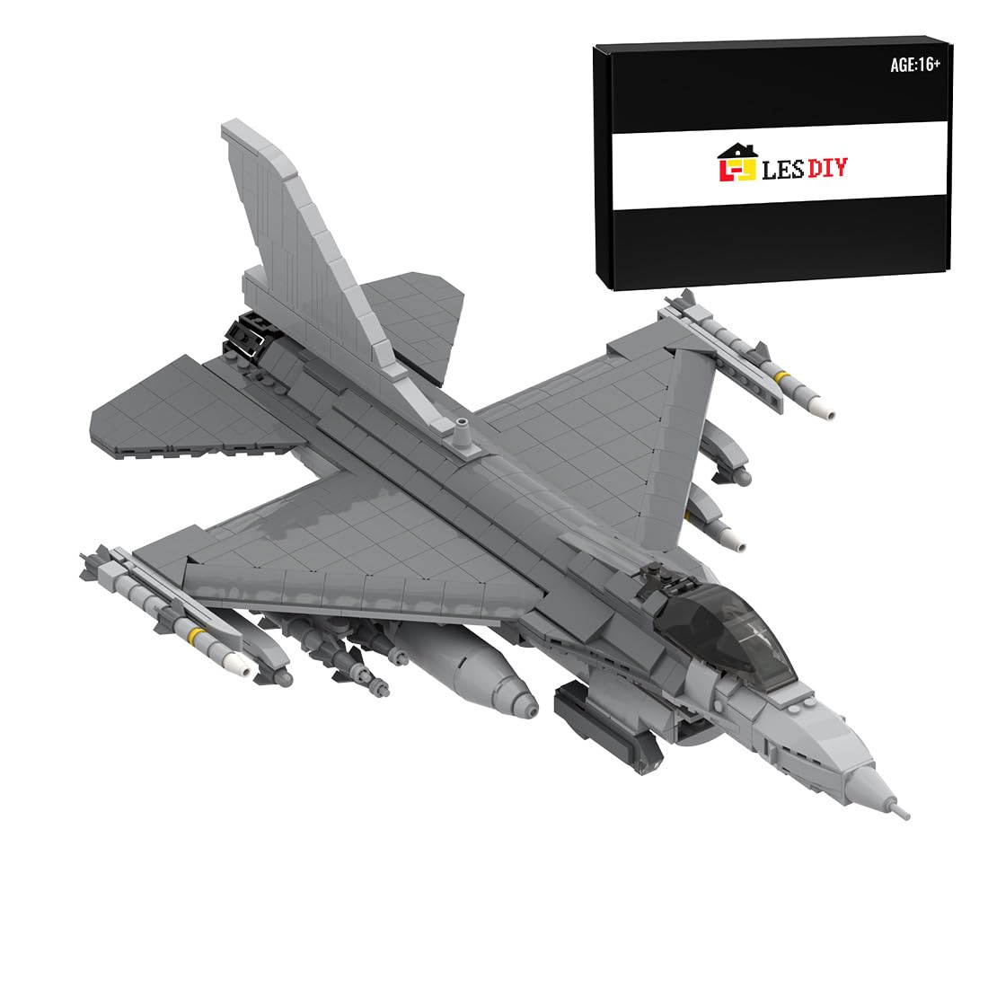 FunXylophy F/A-18E Fighter Jet Building Block Set, The Super Hornet Aircraft Model MOC Building Blocks, Military Airplane Jet Model Collection Gift for Military Enthusiasts(1483PCS)