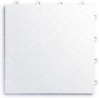 SnapLock RaceDeck Diamond 12"x12" Interlocking Garage Tiles, 24pk, White