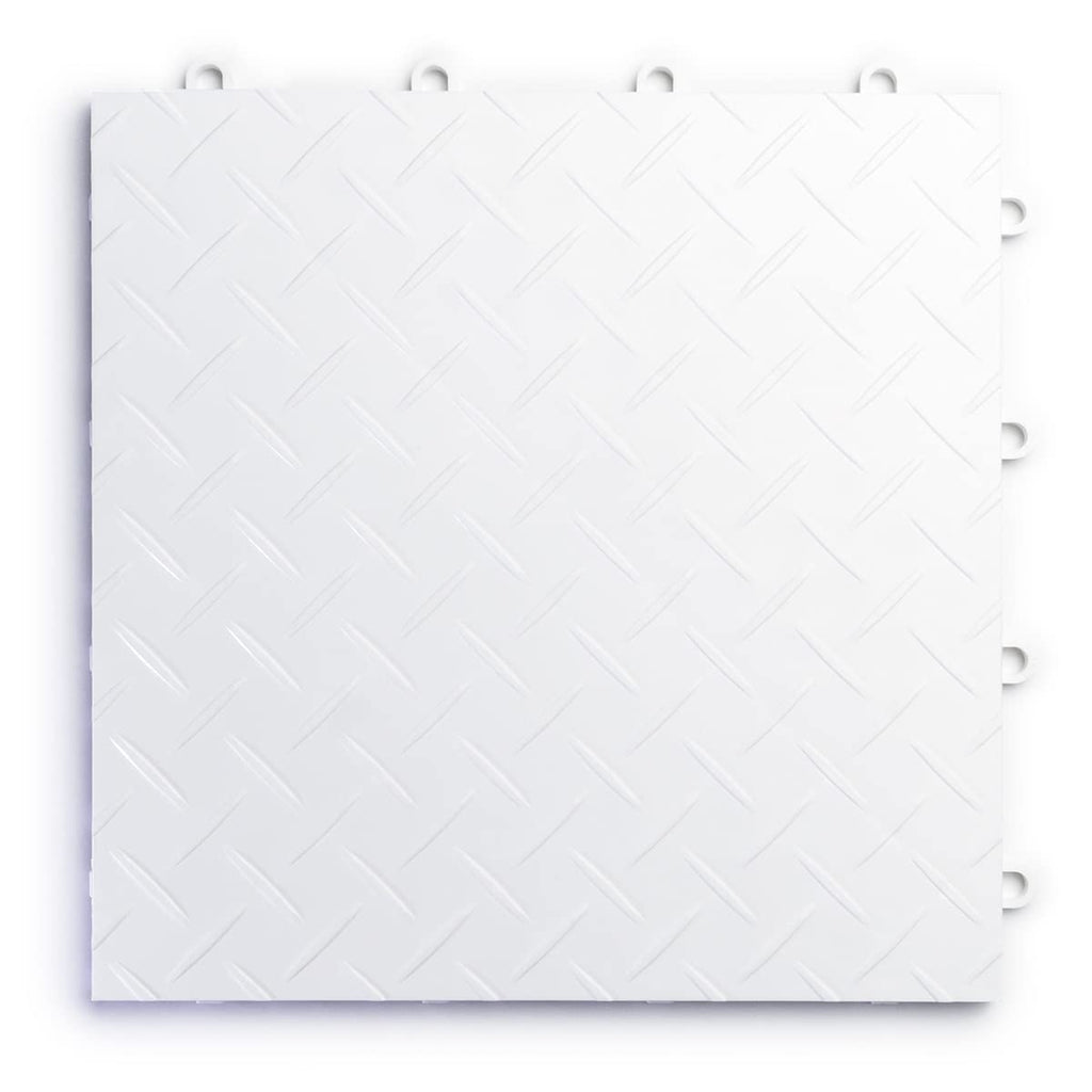 SnapLock RaceDeck Diamond 12"x12" Interlocking Garage Tiles, 24pk, Graphite