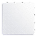 SnapLock RaceDeck Diamond 12"x12" Interlocking Garage Tiles, 24pk, White