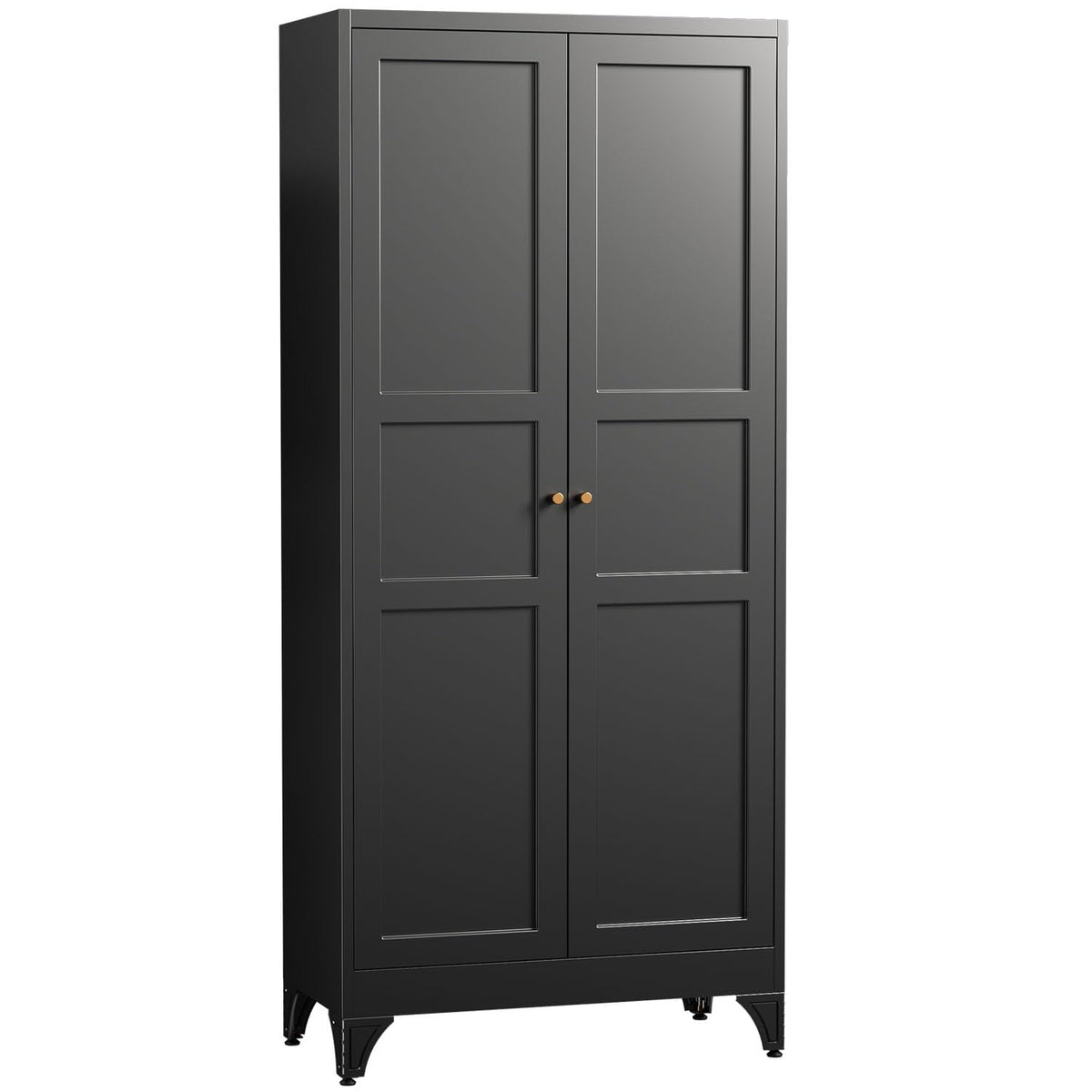 Letaya White Storage Cabinet with Adjustable Shelves-Metal Home Kitchen Pantry Cabinets with Doors,Organization Locker for Cupboard/Bedroom/Dining/Living/Bathroom/Office/Garage Room