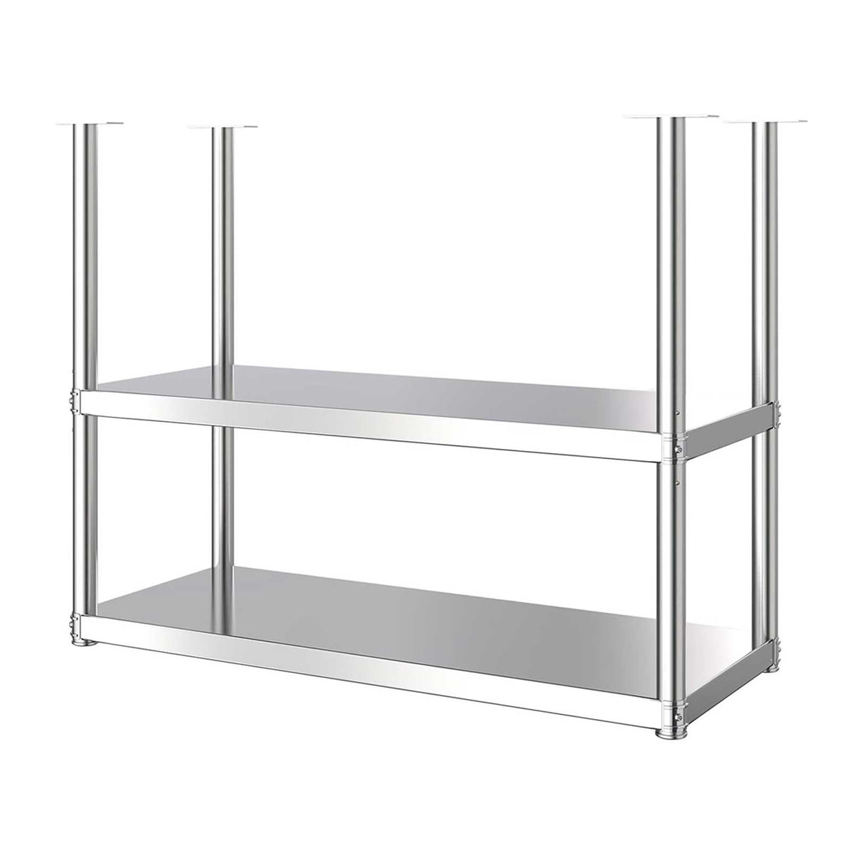 Ceiling Shelf, Stainless Steel Ceiling-Mounted Floating Shelves, Kitchen Pot Storage Shelves for Utensils, Hanging Shelf for Restaurant, Bar, Cafe(90x35x80cm)