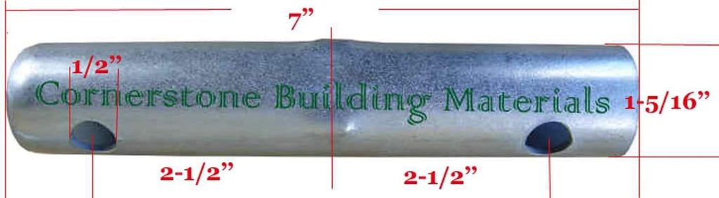 28 Scaffolding Coupling Pin 1-5/16"OD x 7"L Without Collar Scaffold CBM1290