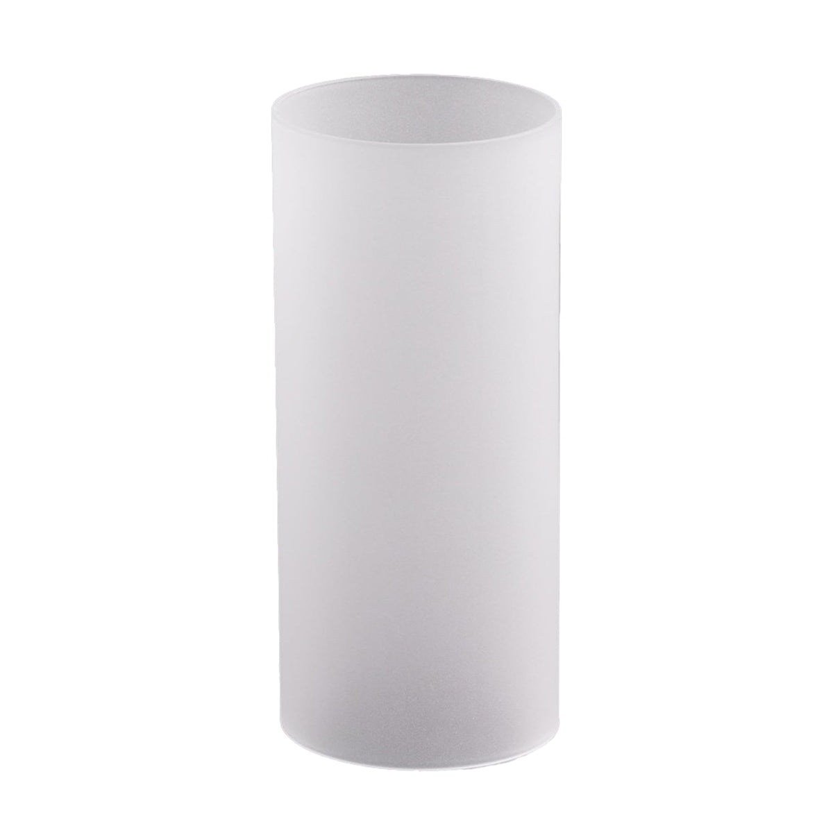 WGVI Hurricane Candle Holder Sleeve, W: 3", Ht: 14", Frosted Glass Cylinder Open Both Ends, Chimney Tube Shade, 12 Pieces