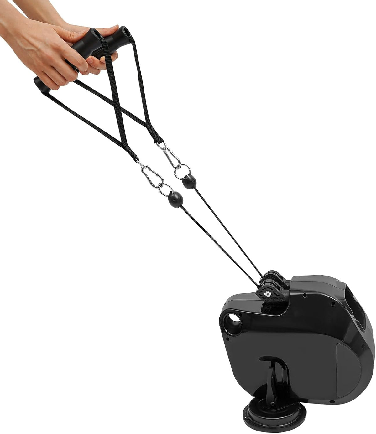 Resistance Rope Trainer Machine,Adjustable Suction Cup Rope Training Device with 6 Levels, Arm Strength Training Resistance, Pull Rope Strength Training Equipment for Gym Or Home Use ( 77.16Lbs)