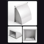 Stainless Steel Vent Square Vent Cover with Protective Mesh for Long Term Use Exhaust Hood(20 inch)