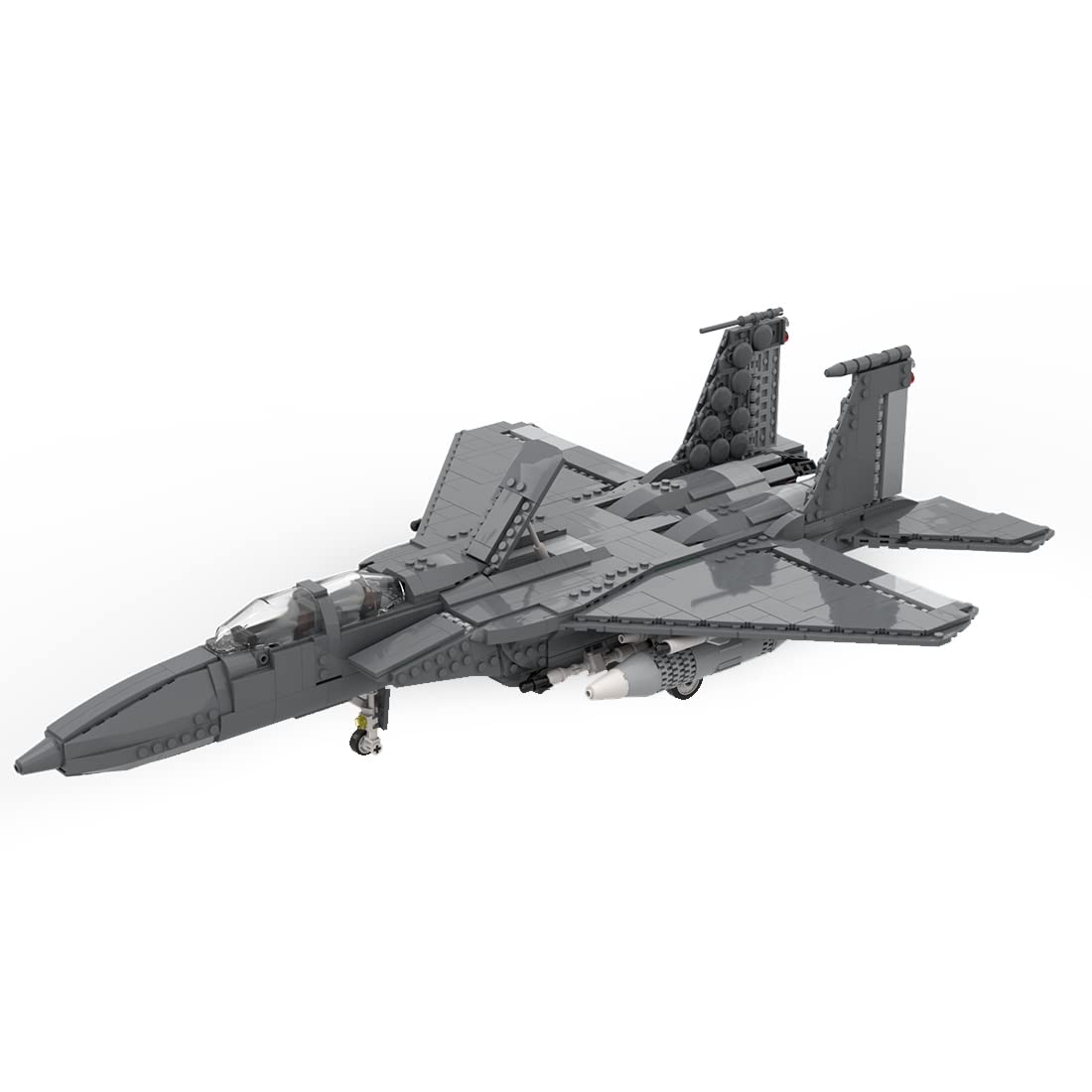 FunXylophy F-16C Fighter Jet Building Block Set, Military Army Airplane Building Bricks, Airplane Jet Model Collection Gift for Military Enthusiasts(1101PCS)