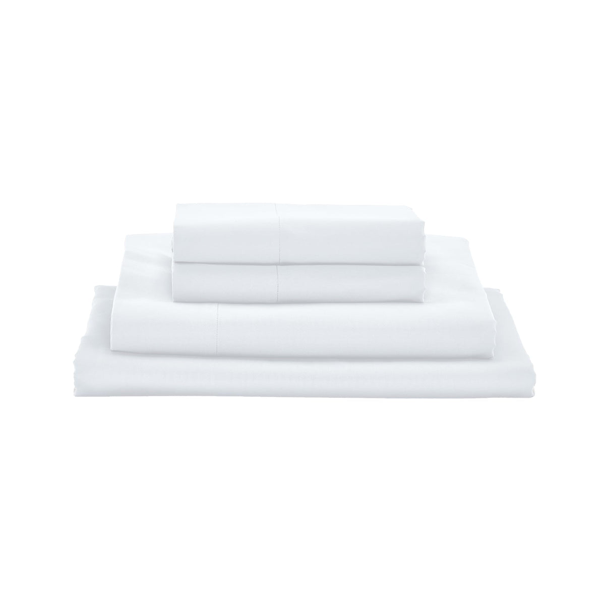 MyPillow Giza Dreams Bed Sheets, 100% Certified Giza Egyptian Cotton, Deep Pocket, Sateen Weave [Queen, White]