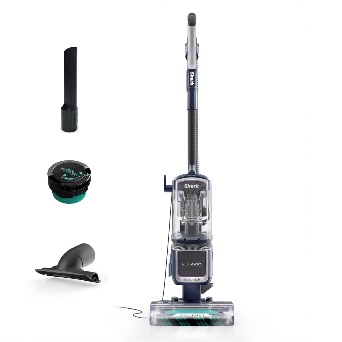 Shark Rotator Lift-Away Upright Vacuum with HEPA Filter, White/Red, NV501