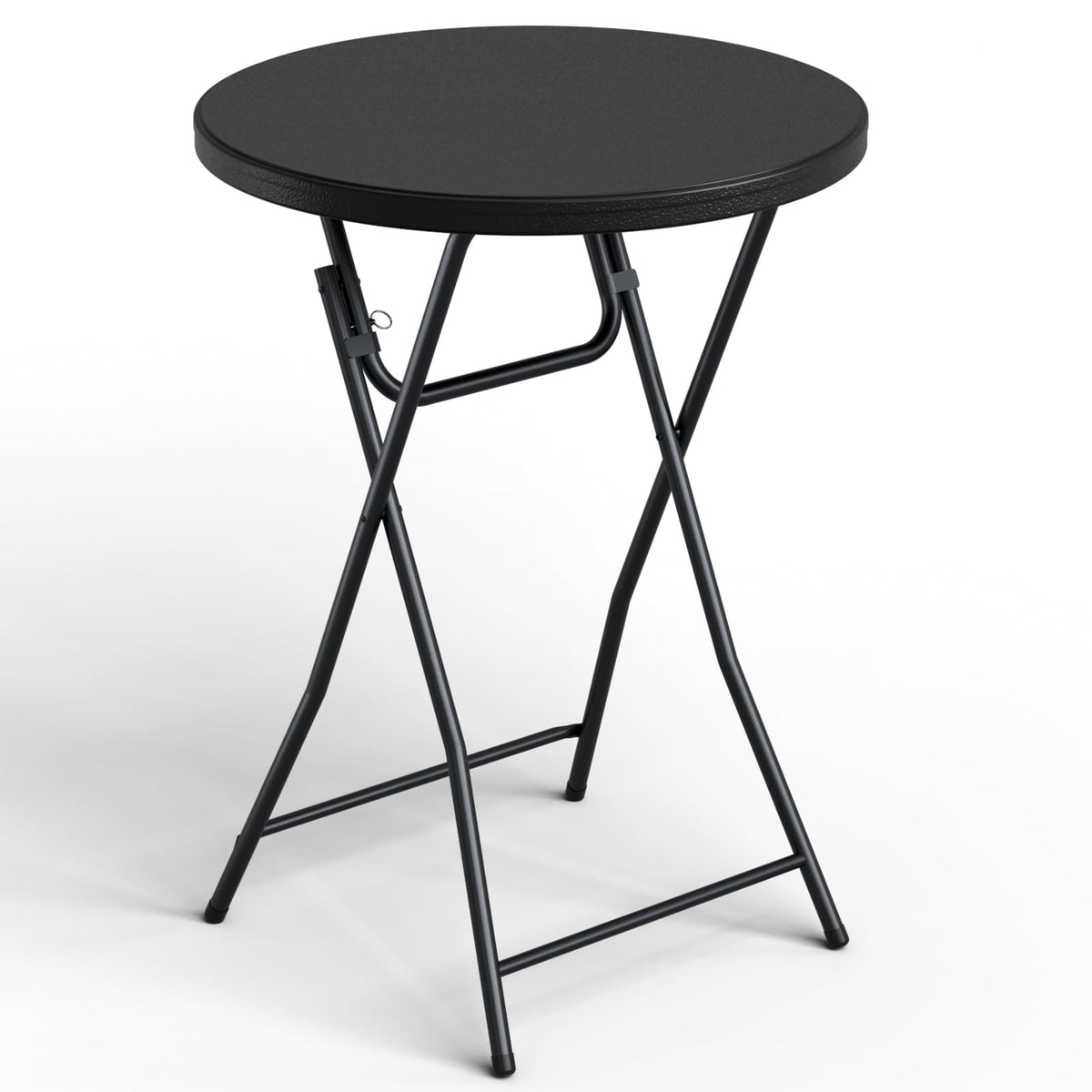30 Inch Folding Table, Adjustable Height Portable Folding Table, Foldable TV Tray Table, Small Laptop Desk & Picnic Table for Indoor Outdoor Use, Bedroom, Camping, Patio, BBQ, RV