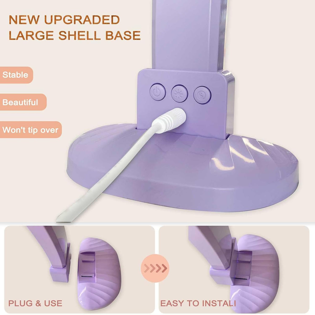 Half Moon Light for Nail Desk, 30 in 45W Half Moon Nail Lamp, Adjustable Brightness Color Temperature Moon Lamp Nail Tech, Arch Nail Lamp, Manicure Lamp Table Light