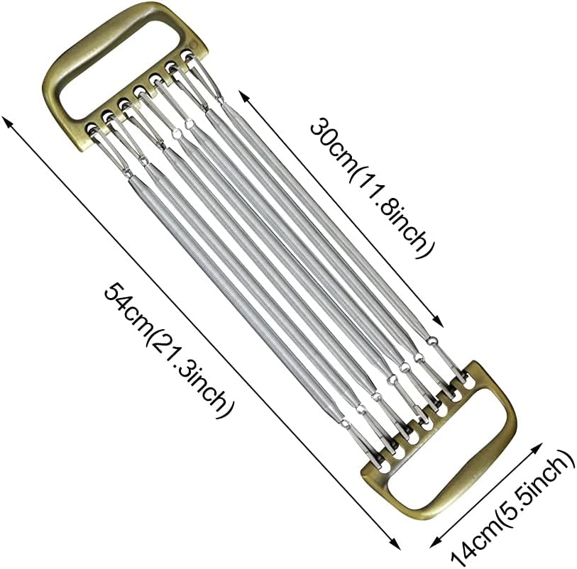 Chest Expander for Men - Detachable 7 Spring Home Office Fitness Training, Strengthen Muscles, Build Arms - Bodybuilding Workout Equipment