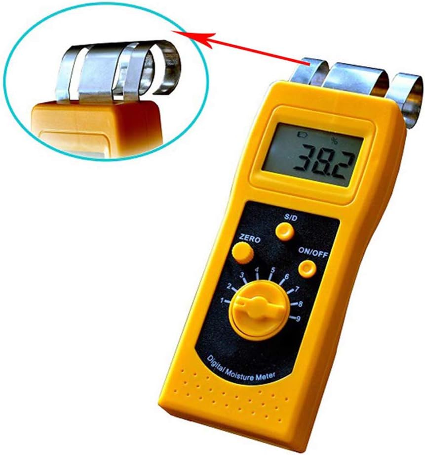 Paper Moisture Meter Tester Detector Paper Moisture Content Analyzer with Measuring Range 0.00 to 2.00%(d) 0.0 to 98.0%(s)