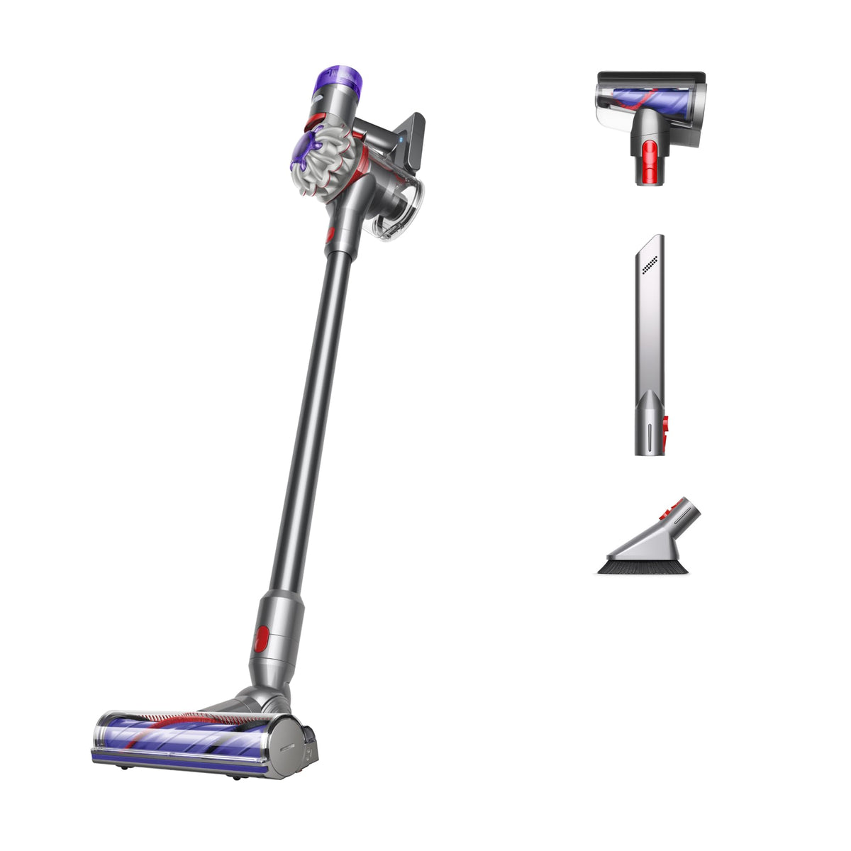 Dyson V8 Plus Cordless Vacuum, Cleans Hard Floors and Carpets, Detangles, Converts to Handheld, 115AW, 2 Power Modes, Up to 40 Minutes¹