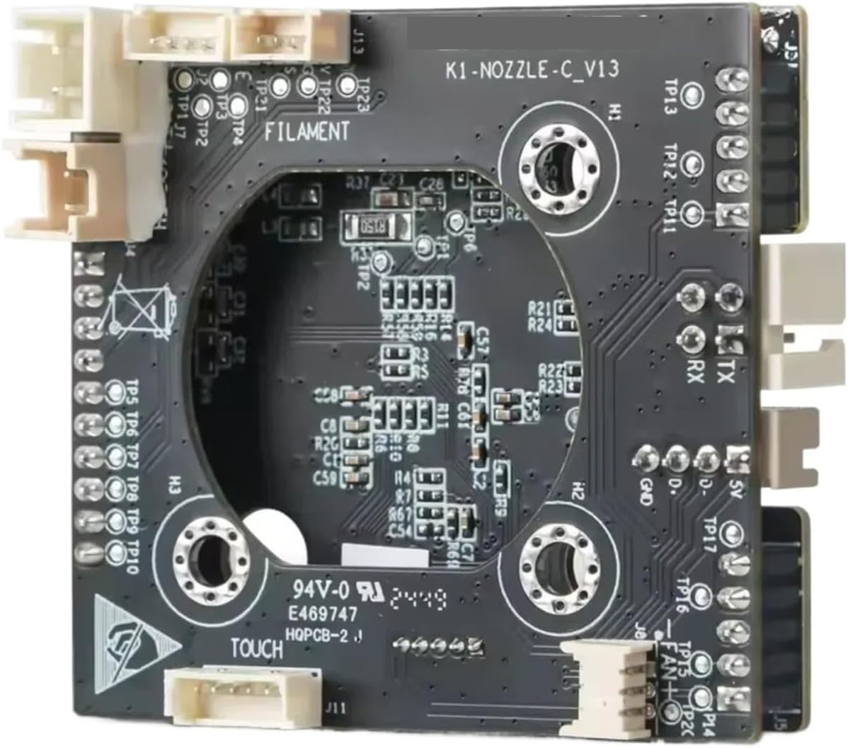Nozzle PCBA Adapter Board, Extruder Circuit Connection Board and Print Head Interface Replacement Part, Compatible with Creality K1 Max, K1 and K1C 3D Printers
