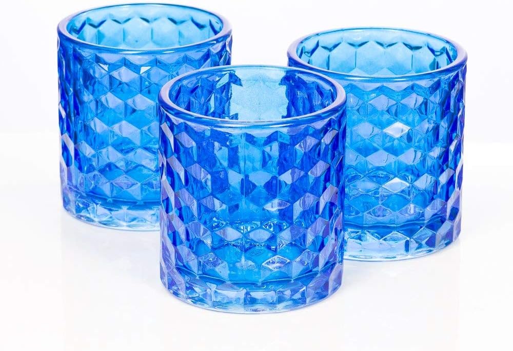 Richland Green Chunky Honeycomb Glass Votive & Tealight Candle Holder Set of 48