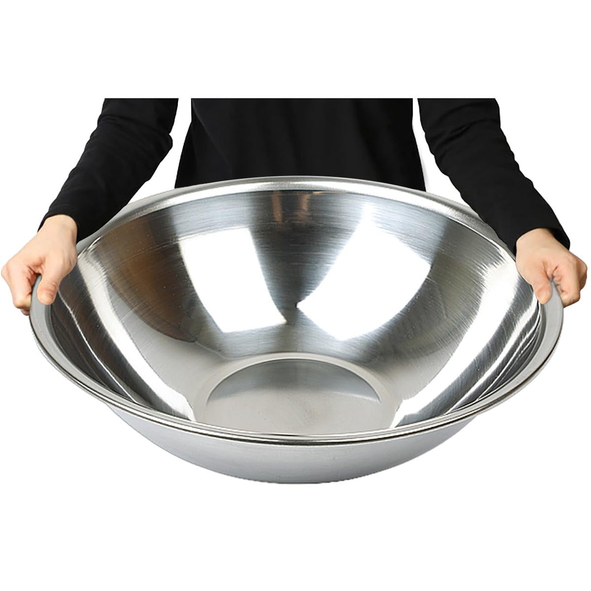 Stainless Steel Mixing Bowl Extra Large, 23-Quart, 20 inch (Diameter), 6.1 inch (Height) Mixing Bowl 20", Set of 5
