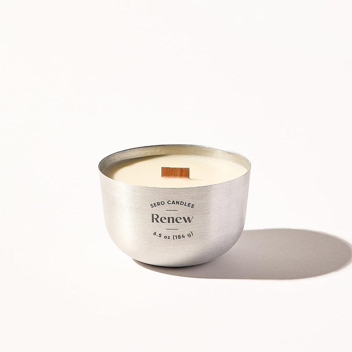 Refillable Coconut Soy Candle Gift Set | Reusable Wood Container + 2 Recyclable Refills (6.5 oz) | Unwind x2 | Non-Toxic Crackling Wood Wick