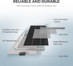 Renogy 200W 12V Monocrystalline Solar Panel Kit + 30A PWM Charge Controller
