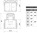 ToughBuilt StackTech Rolling Tool Box with 9-Inch Wheels, 250 lb Capacity