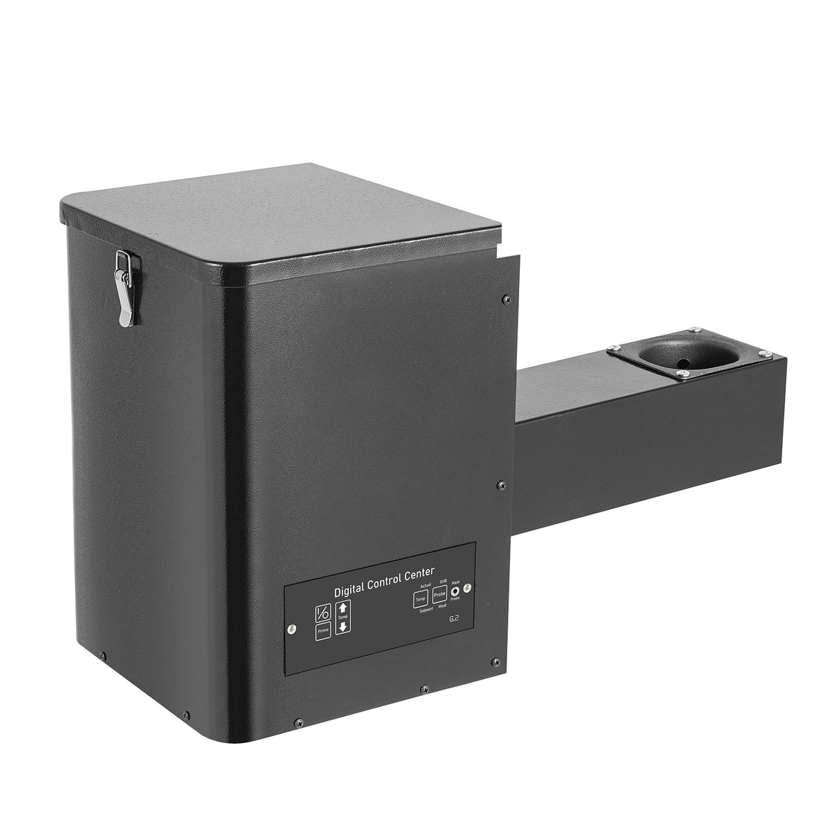 Pellet Smoker Hopper Assembly Kit, 250W 120V Electric Wood Pellet Grill Vertical Pellet Smoker Conversion Kit with Digital Temperature Controller for BBQ Smoke Bake Roast, 180℉- 500℉ Adjustment