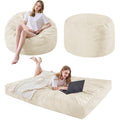 Bean Bag Chairs for Adults - Giant Bean Bag Convertible Floor Sofa