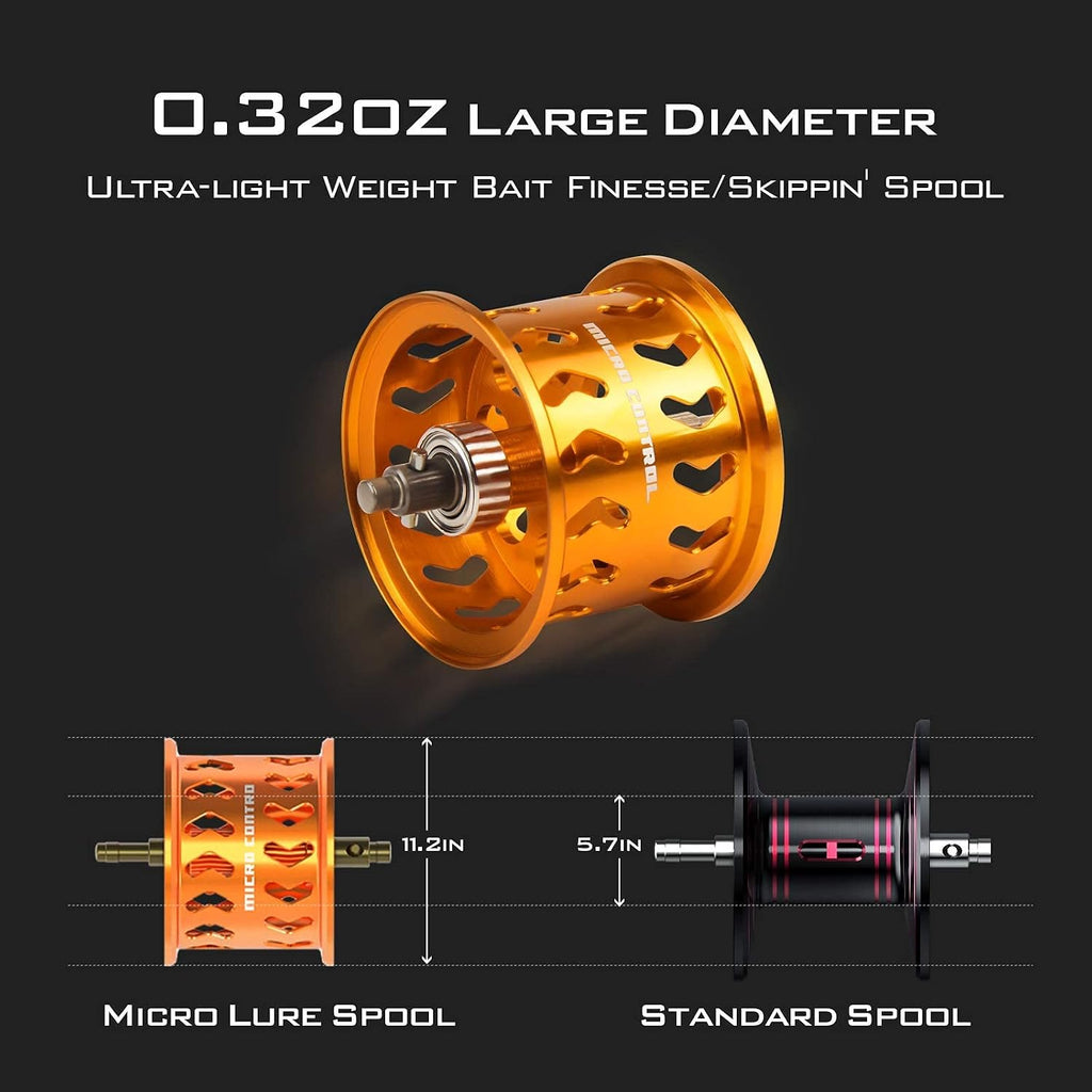 KastKing Zephyr Bait Finesse Baitcasting Fishing Reels with Drag Clicker