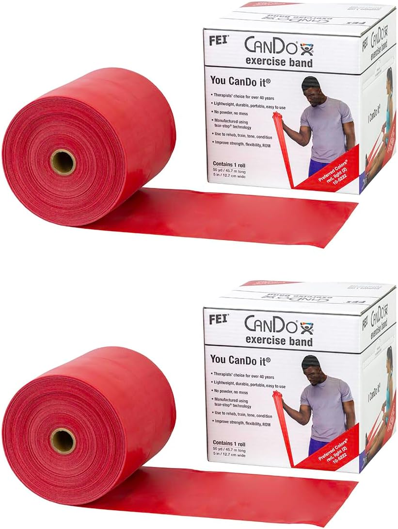 CanDo Exercise Band, Black, 100 Yard (pack of 2)