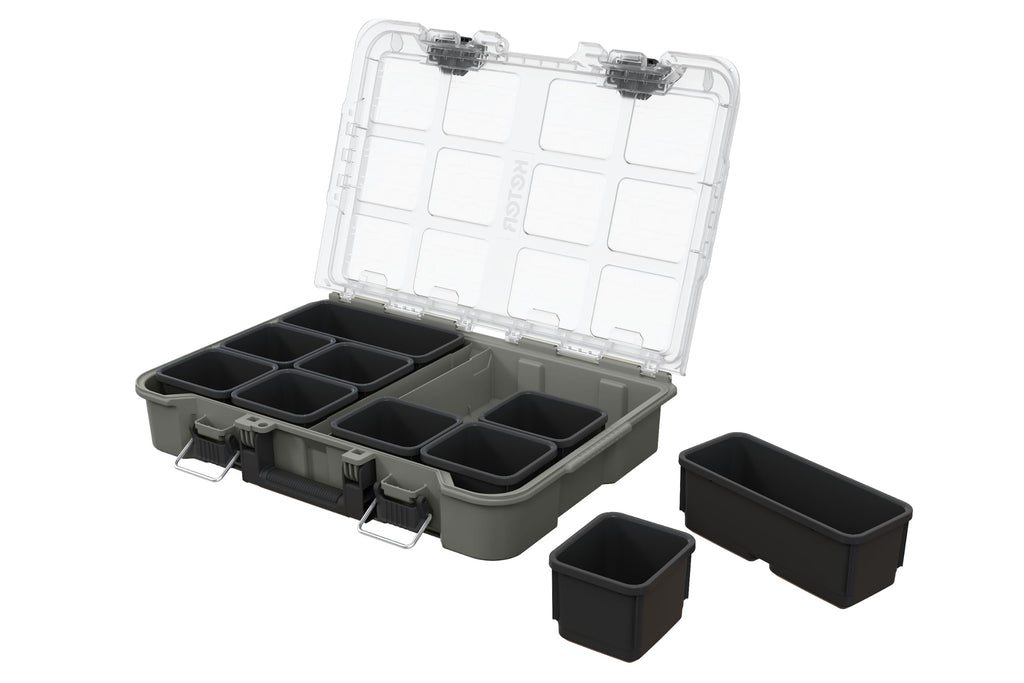 Keter Stack N Rolling Tool Box Modular Storage System 3 Piece