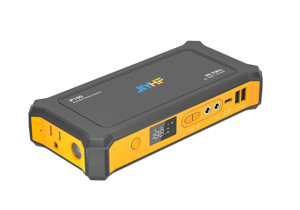 JIYHF Portable Power Bank with AC Outlet, 100W Portable Laptop Charger