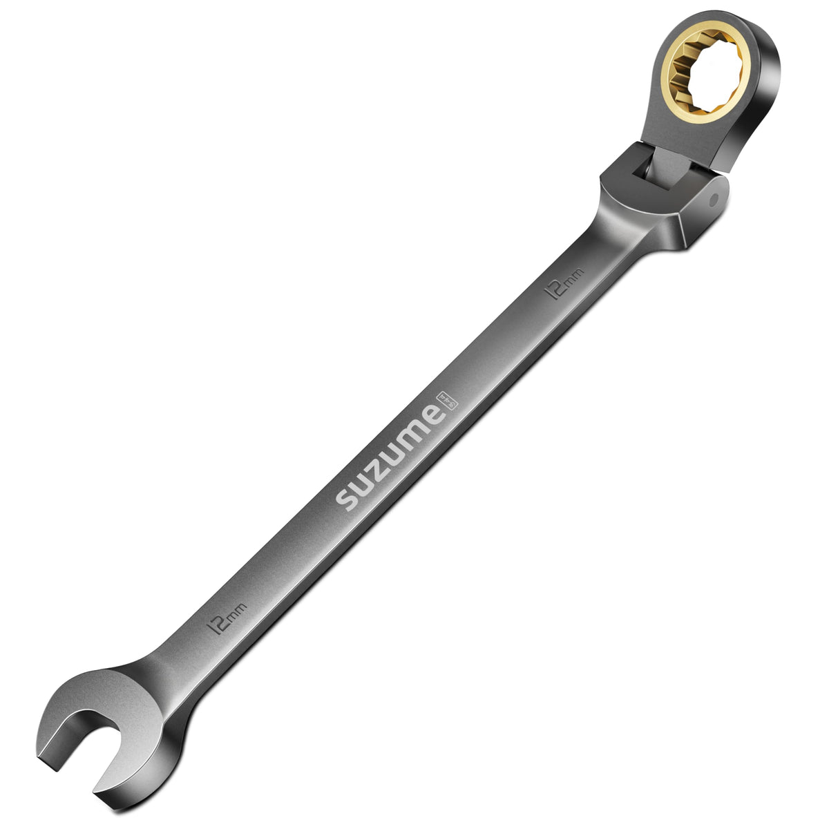 SUZUME 24-piece Flex Head Ratcheting Wrench Set Metric & SAE 180° flexible