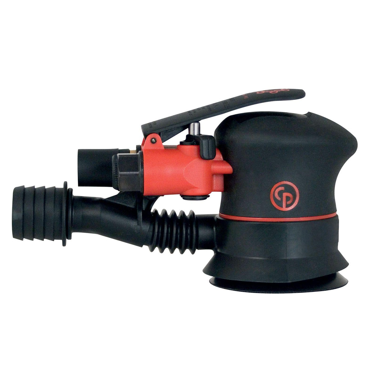 Chicago Pneumatic CP7255CVE - Air Random Orbital Sander Tool, Home Improvement, Woodworking Tools, Polisher, Sanding Tool, Hook & Loop, Central Vacuum, 6 Inch (150 mm), 0.28 HP / 210 W - 12000 RPM