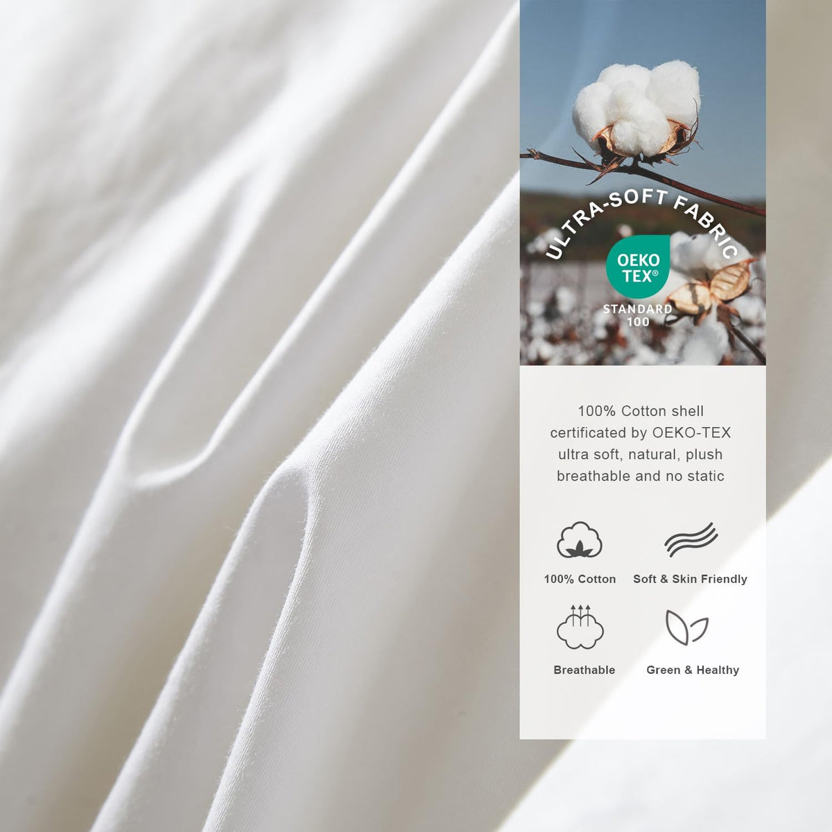 Royoliving Premium Feathers Down Comforter King Size Duvet Insert