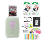 Fujifilm INSTAX Mini Link 3 Smartphone Printer | Rose Pink Bundled with INSTAX Mini Instant Film | 20 Exposures + Instax Mini Album, Borders, Stickers & Clips + Microfiber Cleaning Cloth (4 Items)