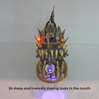 3D Metal Puzzle Mechanical Lantern Fish Model Kit with Color Changing Lamp