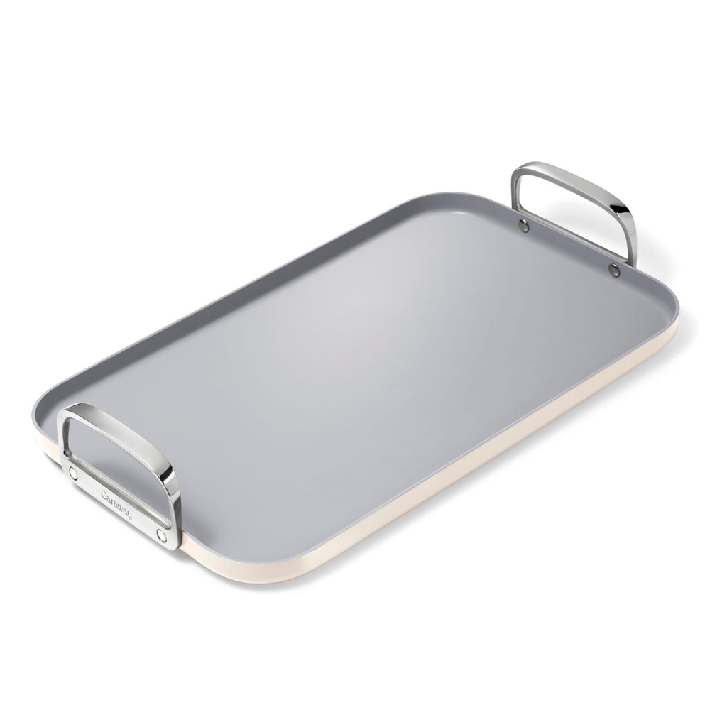 Caraway 19x12" Non-Stick Double Burner Griddle and Grill Press Set