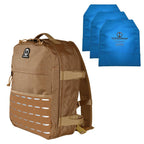 HYPERWEAR® Rucking Backpack with Weights for Walking - 20L Adjustable Weighted Ruck Pack, FlexLoad Plate System