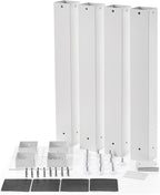 DormCo Suprima® Ultimate Height Bed Risers - Carbon Steel - White