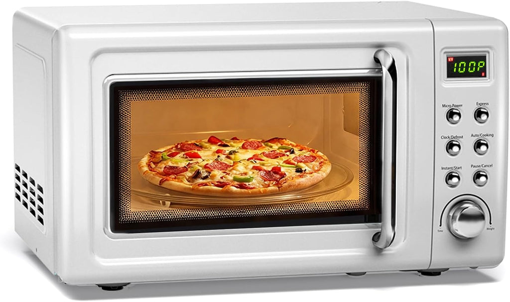 0.7Cu.ft Mini Microwave Countertop w/ 5 Micro Power, 700W
