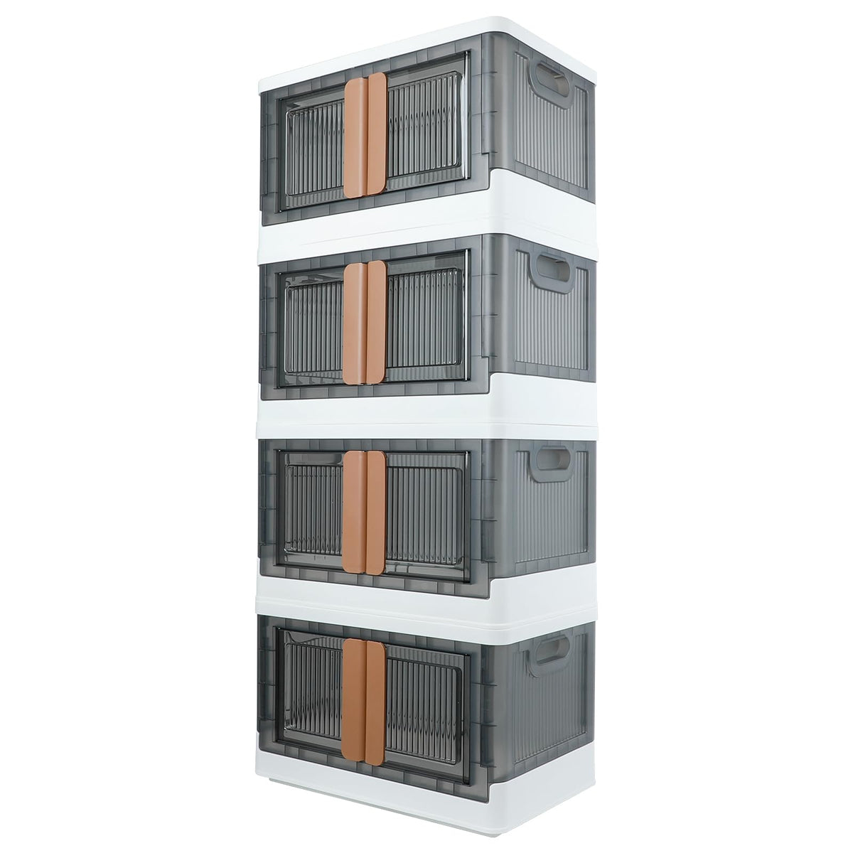 Storage Box, Plastic Cabinet, 8.4 Gals (32L) Each One, 4 Packs