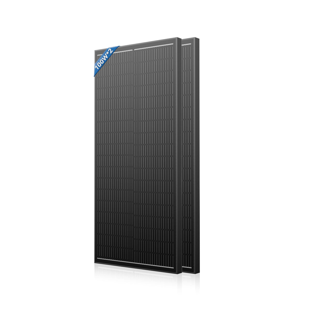 N-Type 18BB 100W Solar Panel, 12V 100 Watt Solar Panel 2 Pack