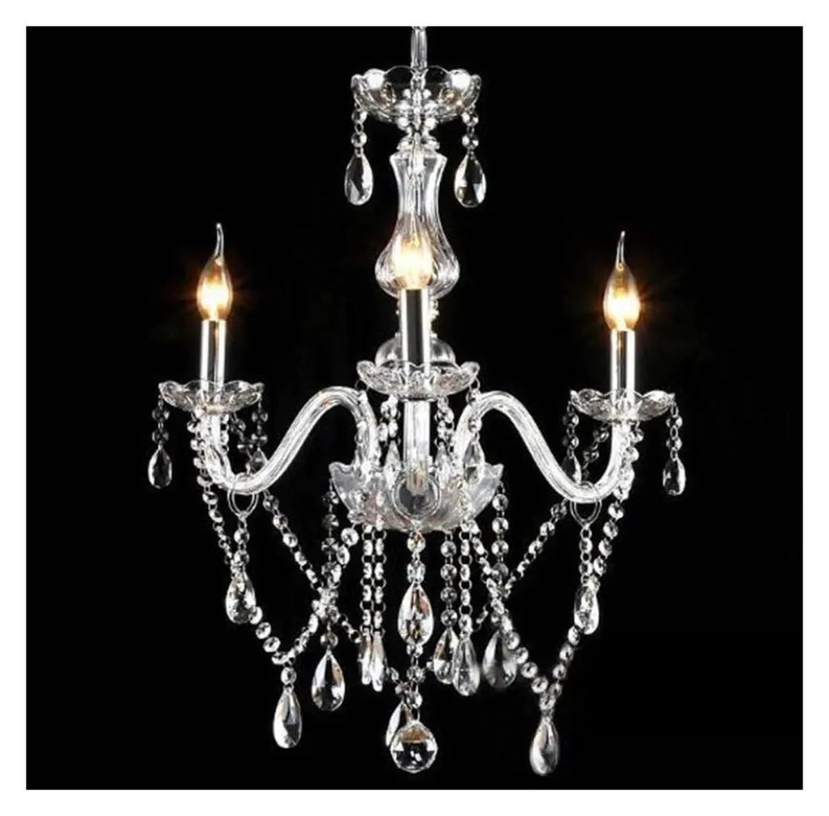 Modern Elegant Transparent Crystal Chaners Multi Arms European Style Optional Lustres De Cristal Chaner LED Without Shade Wall Lamp E14 Lustre,for Home Decor (1 Arm)